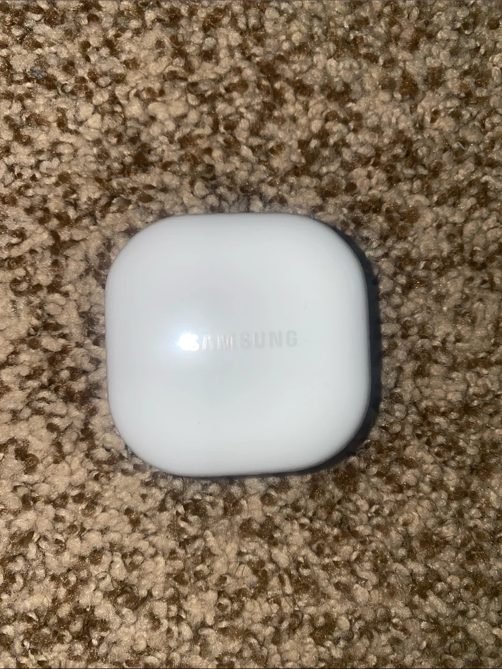 Samsung Glossy White Earbuds Charging Case